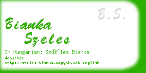 bianka szeles business card
